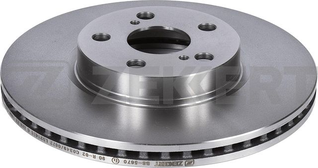 Тормозной диск Zekkert передний для Subaru Trezia 2011-2016. Артикул BS-5670