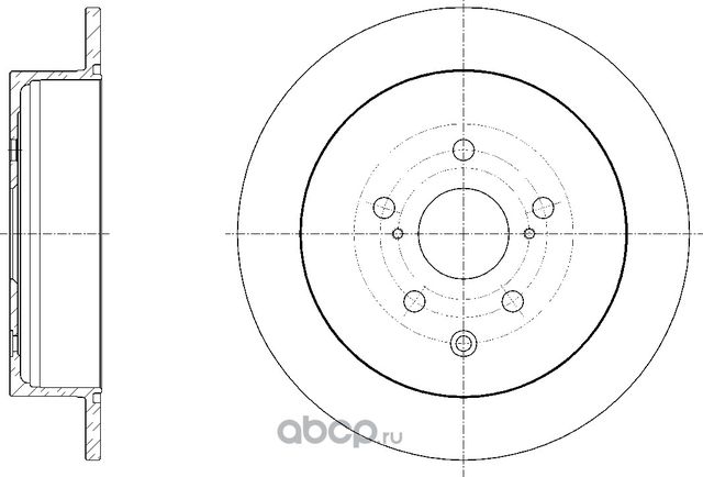 Диск торм. (G-Brake). Артикул GR01907