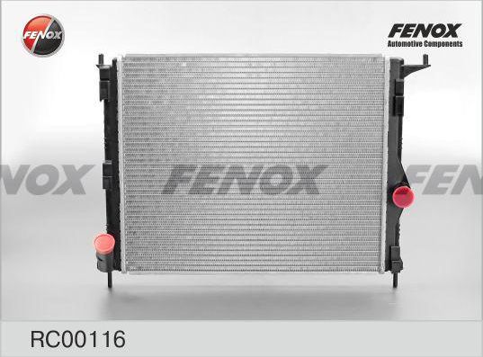 Радиатор охлаждения двигателя Fenox для Renault Logan II 2007-2026. Артикул RC00116