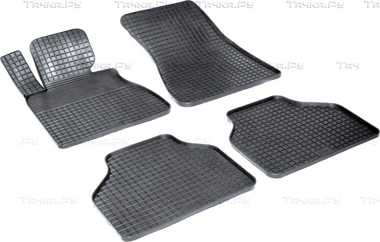 Коврики резиновые Seintex с узором сетка для салона BMW 7 E65 2001-2008. Артикул 00981
