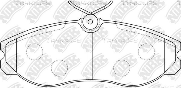 Тормозные колодки NiBK. Артикул PN2213
