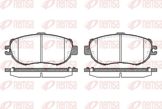 Тормозные колодки Remsa. Артикул 0456.00