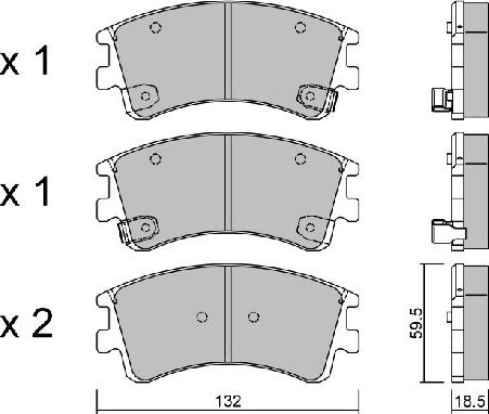Тормозные колодки Aisin Premium ADVICS by AISIN. Артикул BPMZ-1001