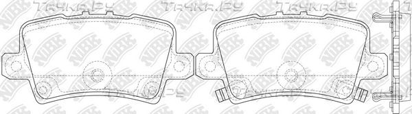 Тормозные колодки NiBK. Артикул PN8867