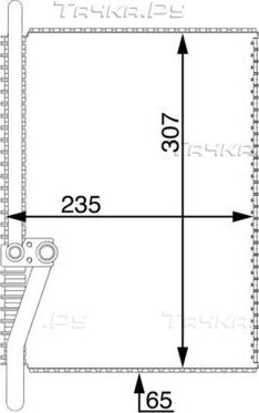 Испаритель кондиционера Mahle Behr для Volvo  FH12 1993-2002. Артикул AE 74 000S