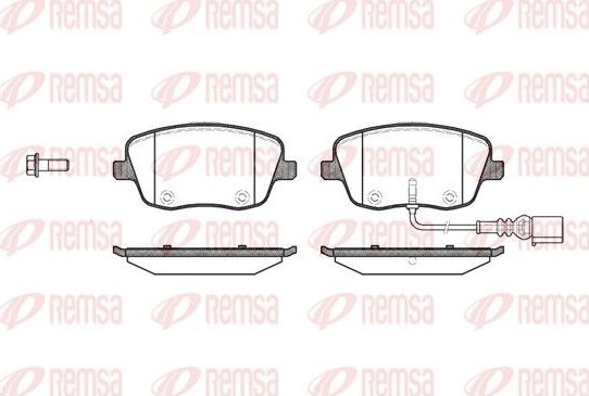 Тормозные колодки Remsa. Артикул 0775.01