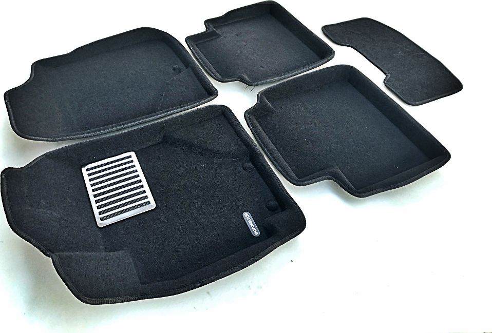 Коврики текстильные Euromat 3D Lux для салона Geely Emgrand 7 2016-2020. Артикул EM3D-001402