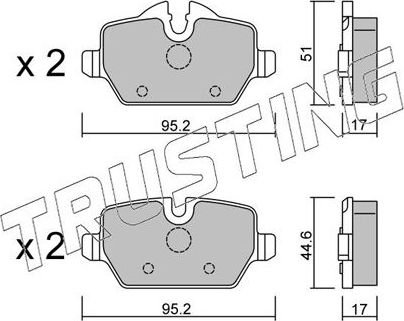 Тормозные колодки Trusting. Артикул 657.0
