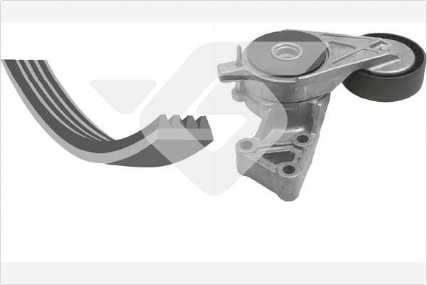 Приводной ремень поликлиновой с роликами (комплект) Hutchinson. Артикул KHV 108