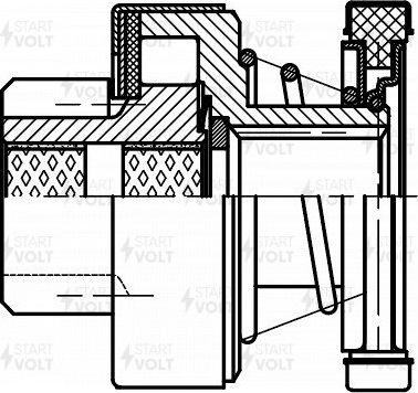 Бендикс стартера StartVOLT. Артикул VCS 2612