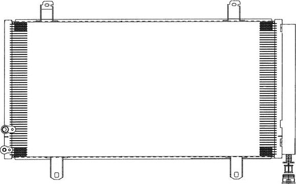 Радиатор кондиционера (конденсатор) Sakura. Артикул 5461-9828
