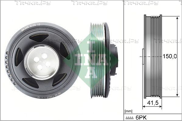 Шкив коленвала Ina для MINI Countryman II (F60) 2017-2026. Артикул 544 0129 10