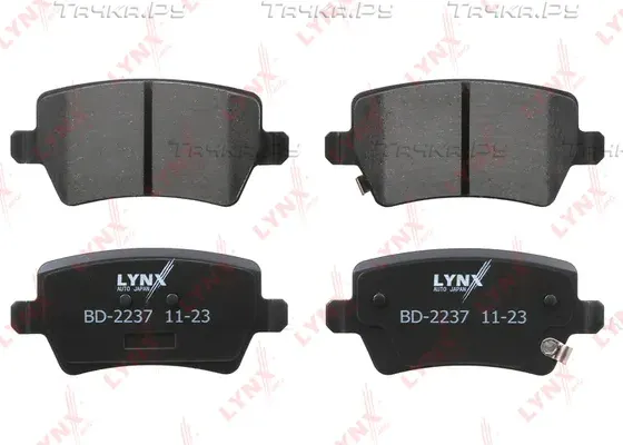 Колодки тормозные дисковые CHERY Tiggo 5x 17> / Tiggo 4 17> / Tiggo 7 16> / Tiggo 8 18> / Tiggo 8 Pr (Lynxauto). Артикул bd-2237