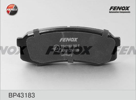 Тормозные колодки Fenox. Артикул BP43183