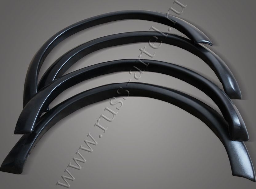 Расширители колесных арок Русская Артель для Mitsubishi L200 IV 2006-2013 Single Cab, Club Cab (Шагрень). Артикул RML-005402