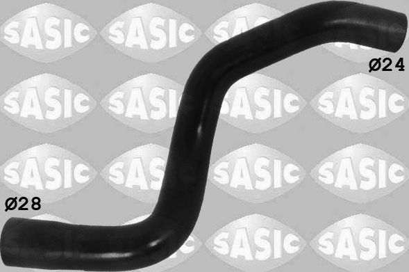 Патрубок радиатора (системы охлаждения) Sasic правый верхний для Citroen DS3 I 2010-2015. Артикул 3400175