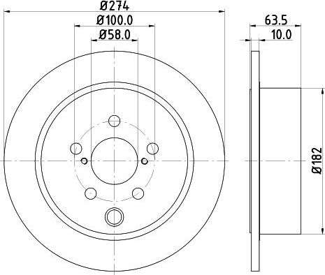 Тормозной диск Mintex. Артикул MDC2568