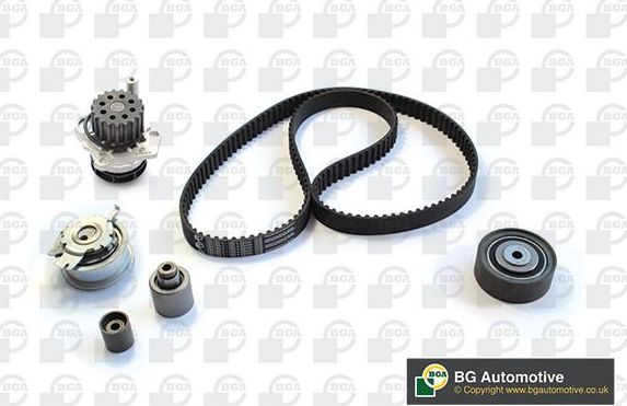 Помпа (водяной насос) с комплектом ремня ГРМ BGA для Audi A4 IV (B8) 2007-2015. Артикул TB0190CPK