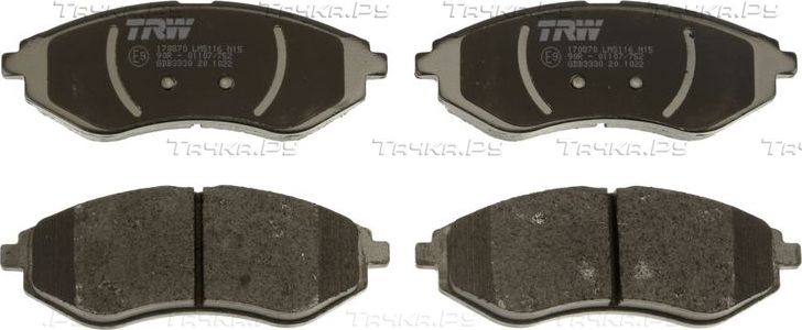 Тормозные колодки TRW COTEC. Артикул GDB3330