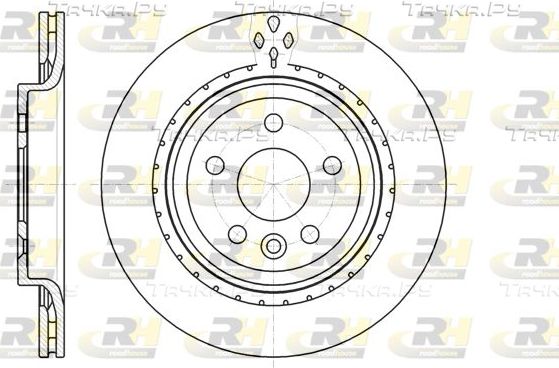 Тормозной диск RoadHouse задний для Volvo S80 II 2006-2016. Артикул 61305.10