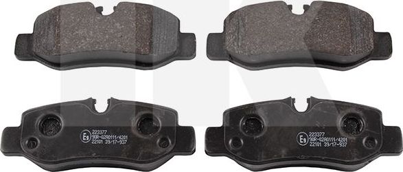 Тормозные колодки NK. Артикул 223377