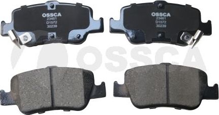 Тормозные колодки OSSCA задние для Toyota Corolla E140, E150 2006-2014. Артикул 23461