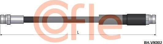 Тормозной шланг Cofle. Артикул 92.BH.VK002