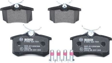 Тормозные колодки Bosch. Артикул 0 986 424 751
