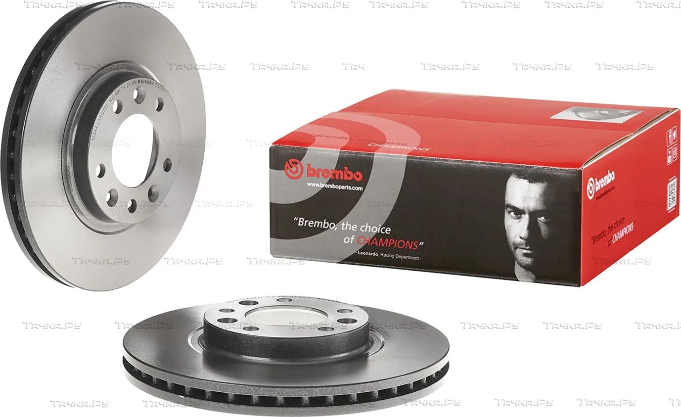 Тормозной диск Brembo PRIME LINE - UV Coated передний для Citroen XM II 1994-2000. Артикул 09.8303.11