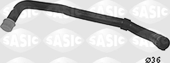 Патрубок радиатора (системы охлаждения) Sasic левый нижний для Peugeot 306 1993-2002. Артикул SWH0492