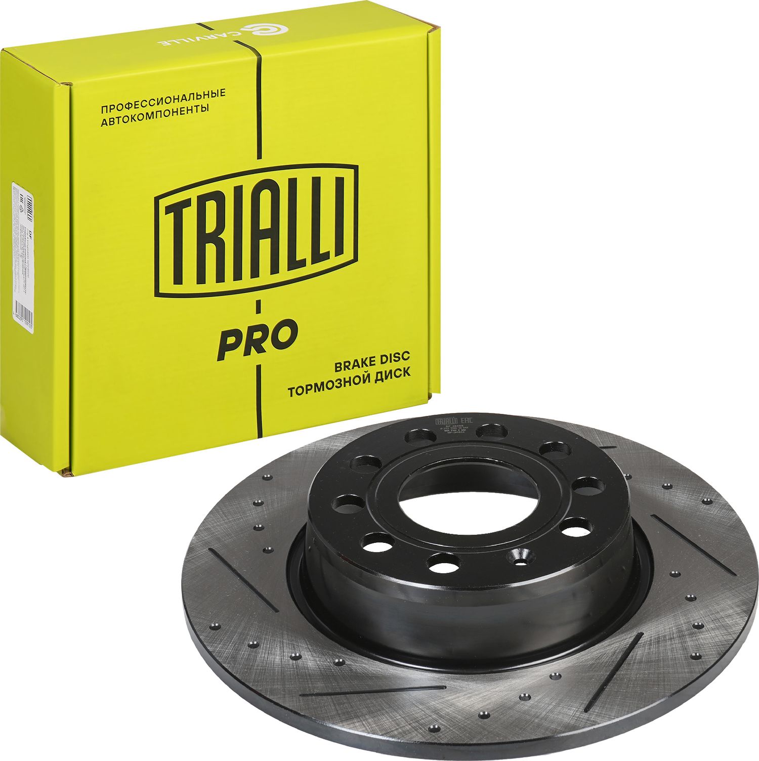 Тормозной диск Trialli задний для Volkswagen Jetta VI 2010-2019. Артикул DF 2829s