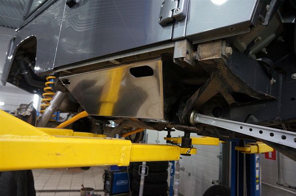 Боковая защита АВС-Дизайн, нижняя (комплект, 4мм, некрашеная) для Land Rover Defender 90 1983-2026. Артикул 35.12ABC