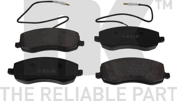 Тормозные колодки NK передние для Citroen C8 I 2006-2014. Артикул 221967