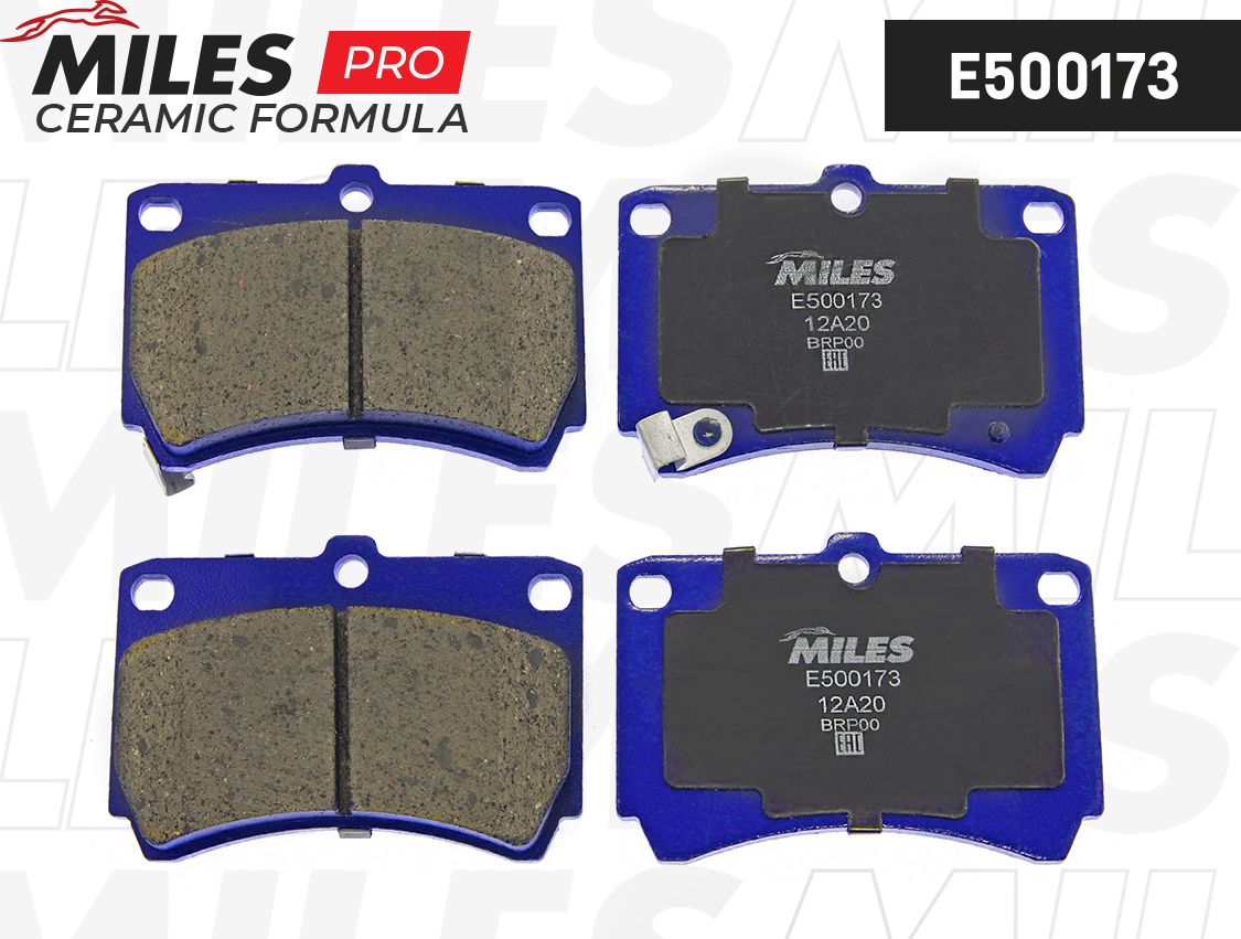 Тормозные колодки Miles (Керамика). Артикул E500173