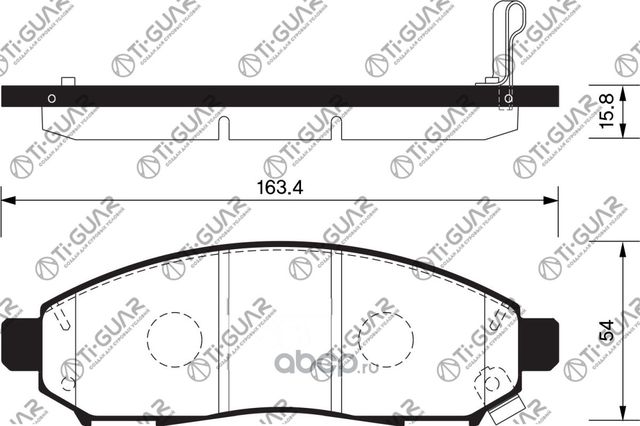 Тормозные колодки (TI-Guar). Артикул TG2517