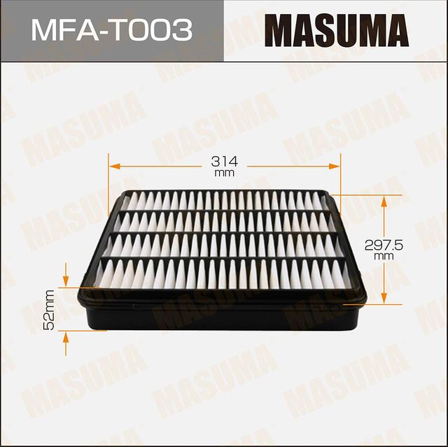Воздушный фильтр Masuma. Артикул MFA-T003