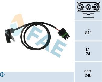 Датчик положения коленвала FAE. Артикул 79025