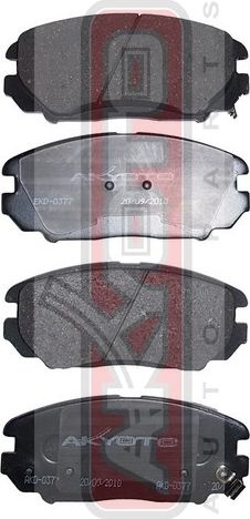 Тормозные колодки Akyoto Packing AKYOTO. Артикул AKD-0377