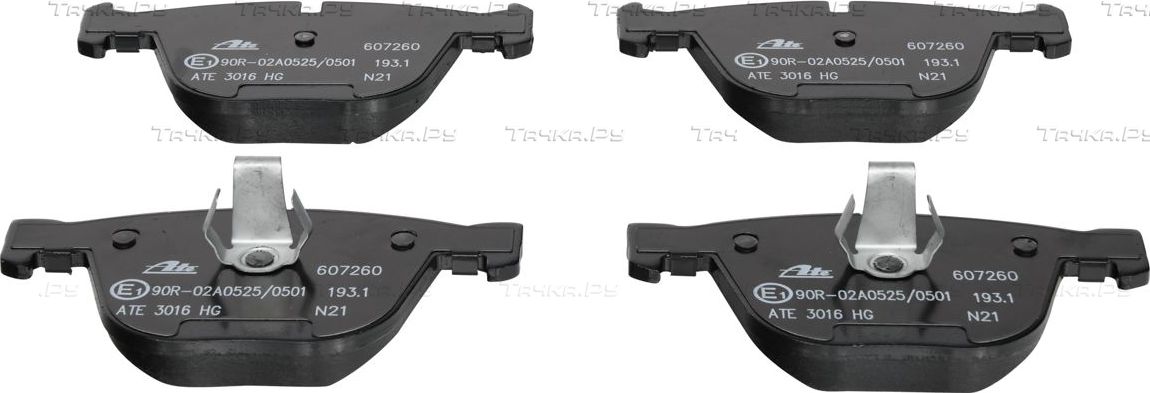 Тормозные колодки ATE задние для BMW X5 III (F15) 2014-2018. Артикул 13.0460-7260.2