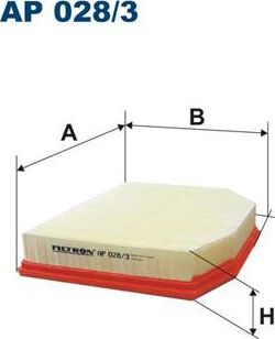 Воздушный фильтр Filtron. Артикул AP 028/3