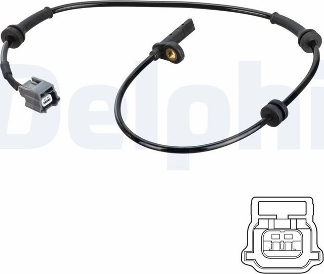 Датчик ABS Delphi передний для Renault Kadjar I 2015-2026. Артикул SS20774