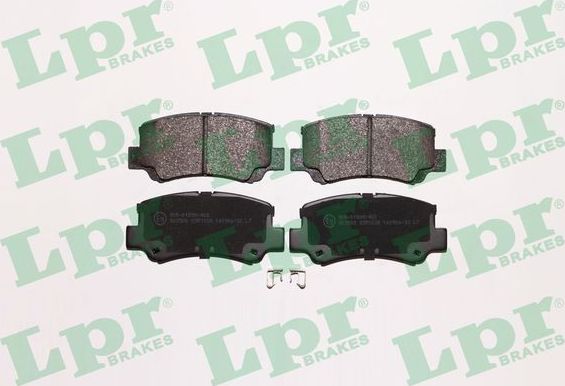 Тормозные колодки LPR передние для Chery Kimo (A1) 2007-2014. Артикул 05P1028