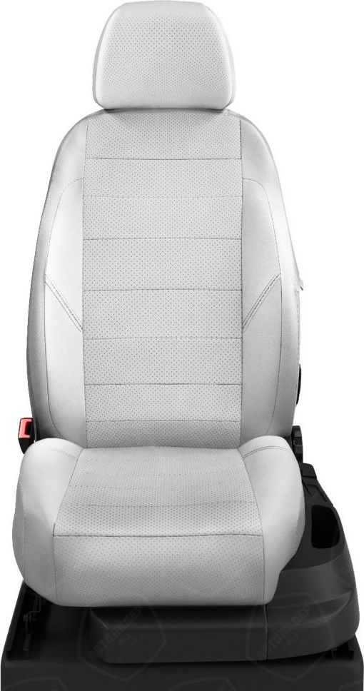 Чехлы Автолидер на сидения для Volvo C-30 хэтчбек 2006-2026, цвет Белый с перф.. Артикул VL33-0101-EC24