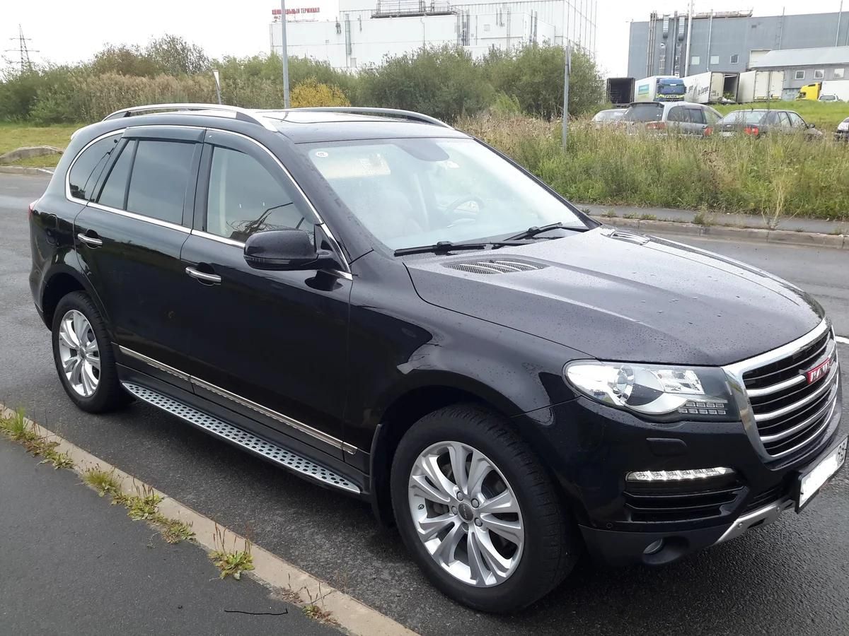 Дефлекторы Cobra Tuning для окон (с хром. молдингом) Haval H8 2014-2017. Артикул H60315CR