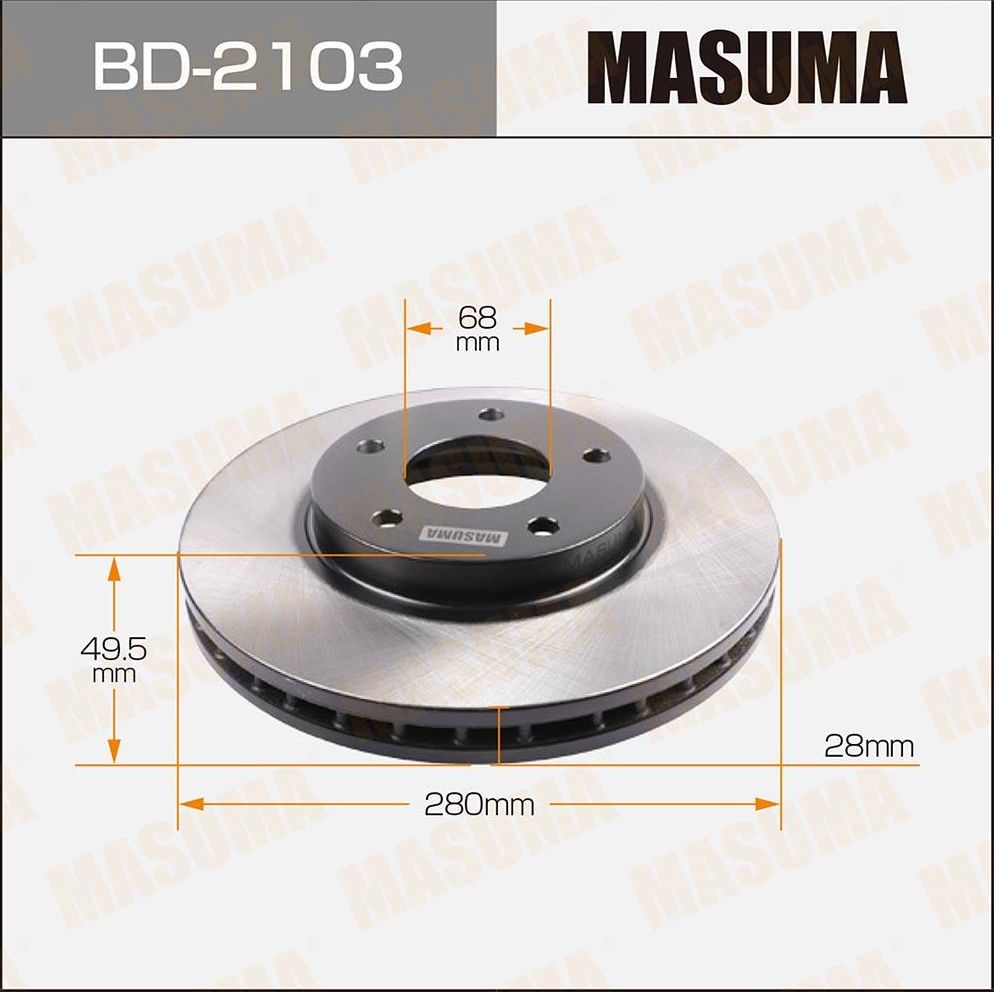 Тормозной диск Masuma. Артикул BD-2103