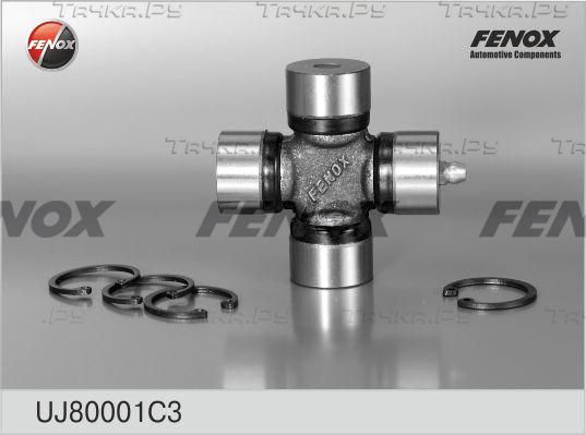 Крестовина карданного вала Fenox. Артикул UJ80001C3