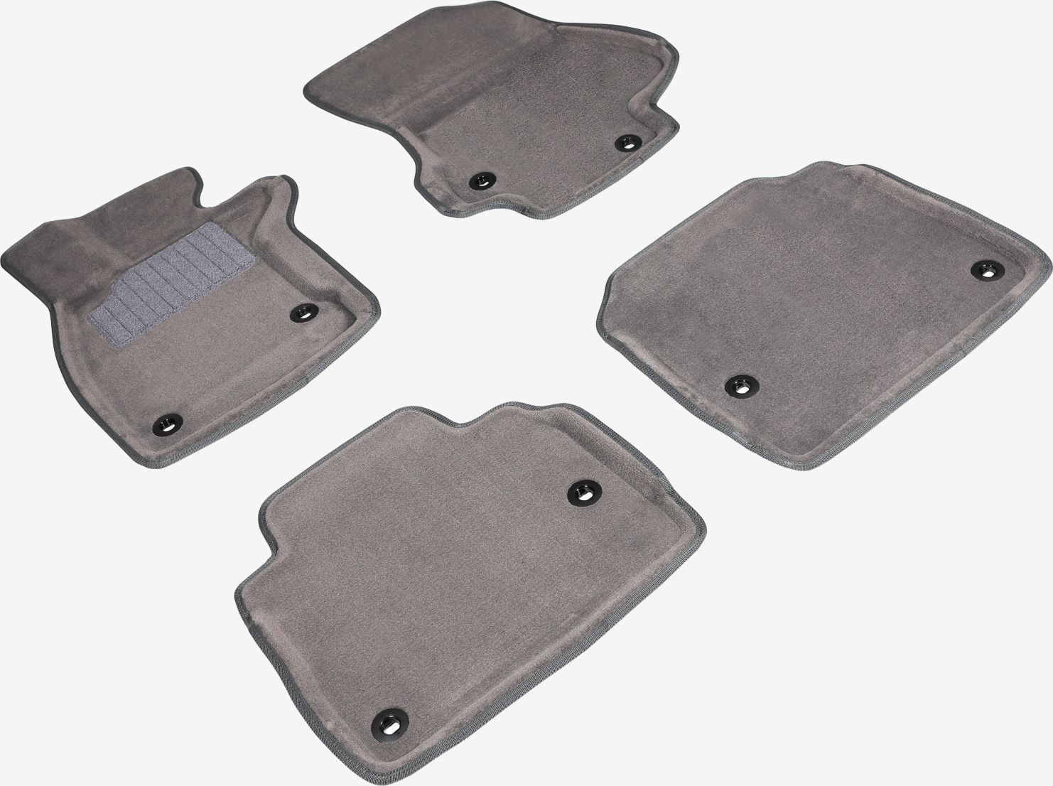 Коврики Seintex 3D ворсовые для салона Lexus LS500 4WD V 2017-2026 СЕРЫЕ. Артикул 92306