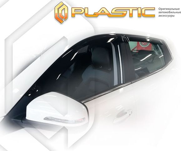 Дефлекторы СА Пластик для окон (Classic полупрозрачный) Chery Tiggo 4 2019-2026. Артикул 2010030314501