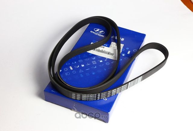 Приводной ремень поликлиновой Hyundai / KIA. Артикул 252122A310