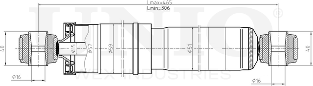 Амортизатор подвески (Unio). Артикул SAB-10492